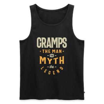 Gramps The man The Myth The Legend - Grandpa - Men's Premium Organic Tank Top - black - Front - AI Model Male 178 light (178cm)