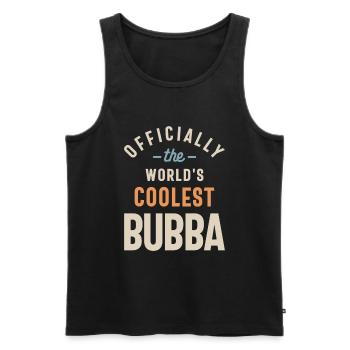 Officiellement le bubba le plus cool du monde - Drôle - Débardeur bio Premium Homme - noir - Devant - Michal (187cm)