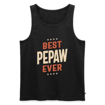 Best Pepaw Ever - Legendary Grandpa Love - Men's Premium Organic Tank Top - black - Front - Michal (187cm)