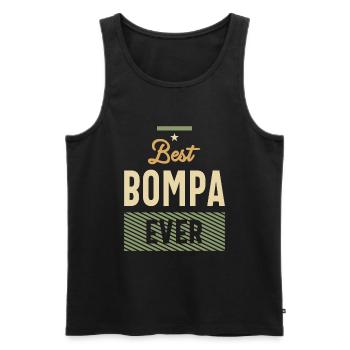 Meilleur Bompa de tous les temps - Papa et Grand-père - Débardeur bio Premium Homme - noir - Devant - Michal (187cm)