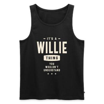 Es ist eine Willie-Sache, die du nicht verstehen würdest - Männer Premium Bio Tank Top - Schwarz - Vorne - AI Model Male 178 light (178cm)