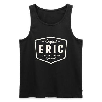 Original Eric Limitierte Auflage Benutzerdefinierter Name Eric - Männer Premium Bio Tank Top - Schwarz - Vorne - AI Model Male 178 light (178cm)