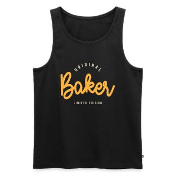 Original Baker Limited Edition - Men's Premium Organic Tank Top - black - Front - Michal (187cm)
