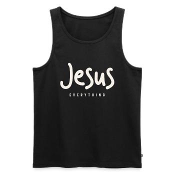 Jesus Alles Inspirierendes christliches Zitat - Männer Premium Bio Tank Top - Schwarz - Vorne - Michal (187cm)