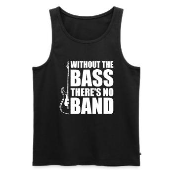 Without The Bass There's No Band Bassist Gitarre - Männer Premium Bio Tank Top - Schwarz - Vorne - Michal (187cm)
