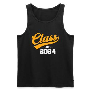 Graduation Class Of 2024 - Men's Premium Organic Tank Top - black - Front - Michal (187cm)