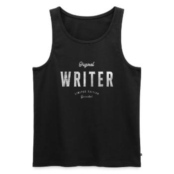 Original Writer Édition Limitée - Débardeur bio Premium Homme - noir - Devant - Michal (187cm)