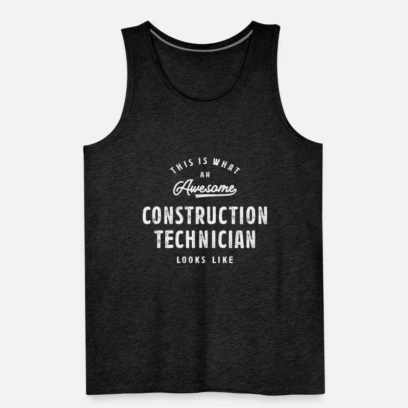 Technicien de construction génial Débardeur bio Premium Homme