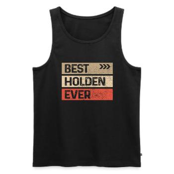 Bester Holden aller Zeiten Lustiger Name Holden - Männer Premium Bio Tank Top - Schwarz - Vorne - AI Model Male 178 light (178cm)