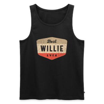 Bester Willie aller Zeiten Lustiger Name Willie - Männer Premium Bio Tank Top - Schwarz - Vorne - AI Model Male 178 light (178cm)