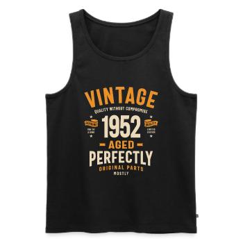 1952 72. Geburtstag Geschenke 72 Jahre alte Männer Frauen - Männer Premium Bio Tank Top - Schwarz - Vorne - Michal (187cm)