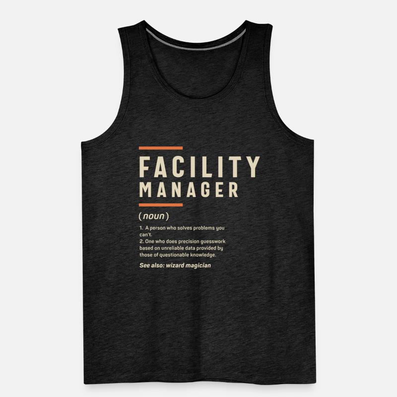 Lustiger Beruf - Definition des Facility Managers Männer Premium Bio Tank Top