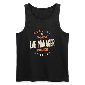 Lustiger Beruf - Laborleiter - Männer Premium Bio Tank Top - Schwarz - Vorne - Michal (187cm)