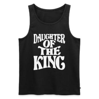 Tochter des Königs - Christliches Zitat - Männer Premium Bio Tank Top - Schwarz - Vorne - AI Model Male 178 light (178cm)
