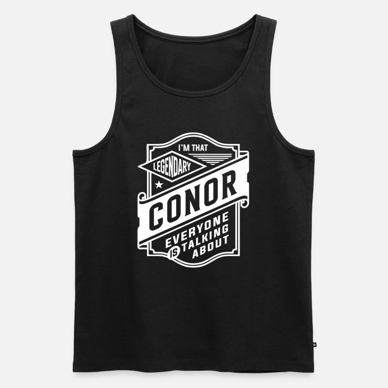 Legendärer Conor Personalisierter Name Conor - Männer Premium Bio Tank Top - Schwarz