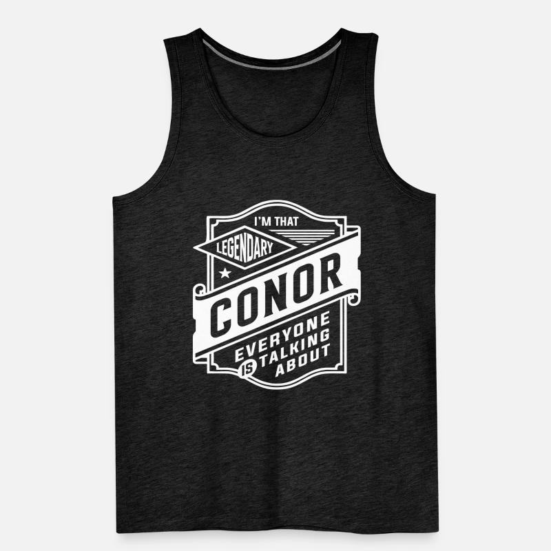 Legendary Conor Personalized Name Conor Men's Premium Organic Tank Top