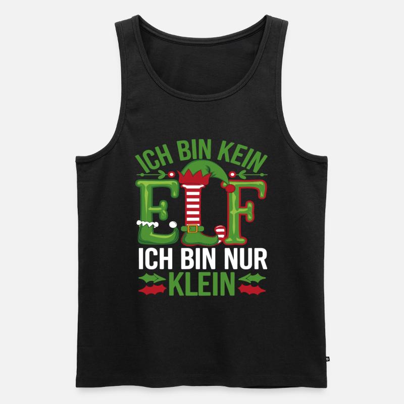 Ich bin kein Elf - Männer Premium Bio Tank Top - Schwarz
