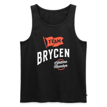Team Brycen Lebenslanges Mitglied - Männer Premium Bio Tank Top - Schwarz - Vorne - Michal (187cm)