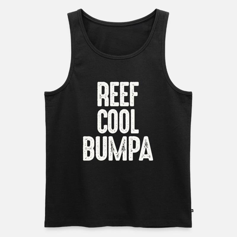 Reef Cool Bumpa - Männer Premium Bio Tank Top - Schwarz