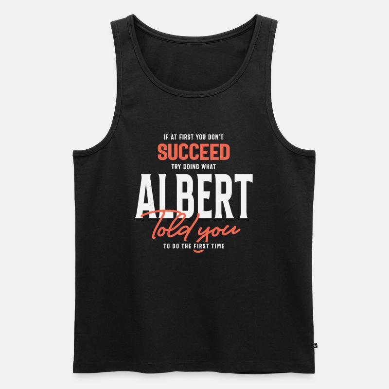 Albert Name Personalisiert Albert - Männer Premium Bio Tank Top - Schwarz