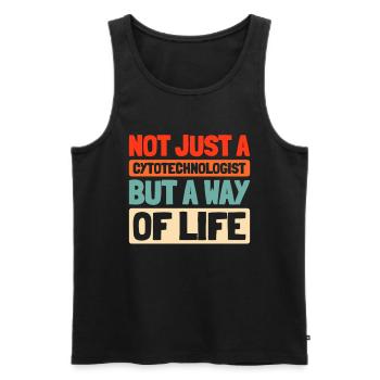 Cytotechnologist - Men's Premium Organic Tank Top - black - Front - AI Model Male 178 light (178cm)