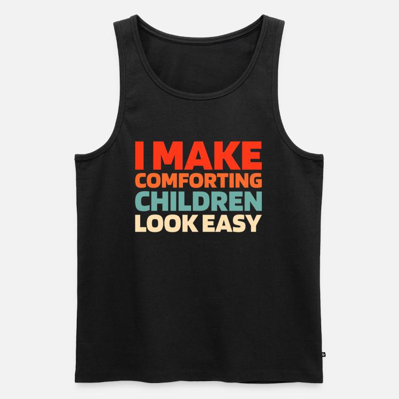 Kinderkrankenschwester - Männer Premium Bio Tank Top - Schwarz