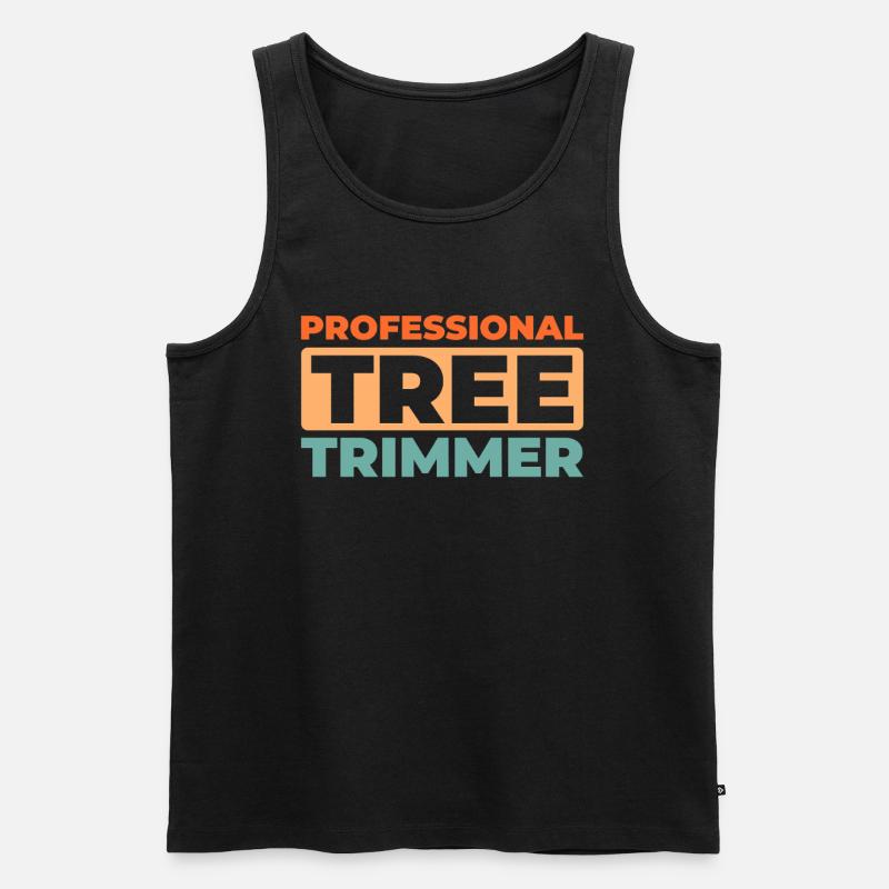 Baumschneider - Männer Premium Bio Tank Top - Schwarz