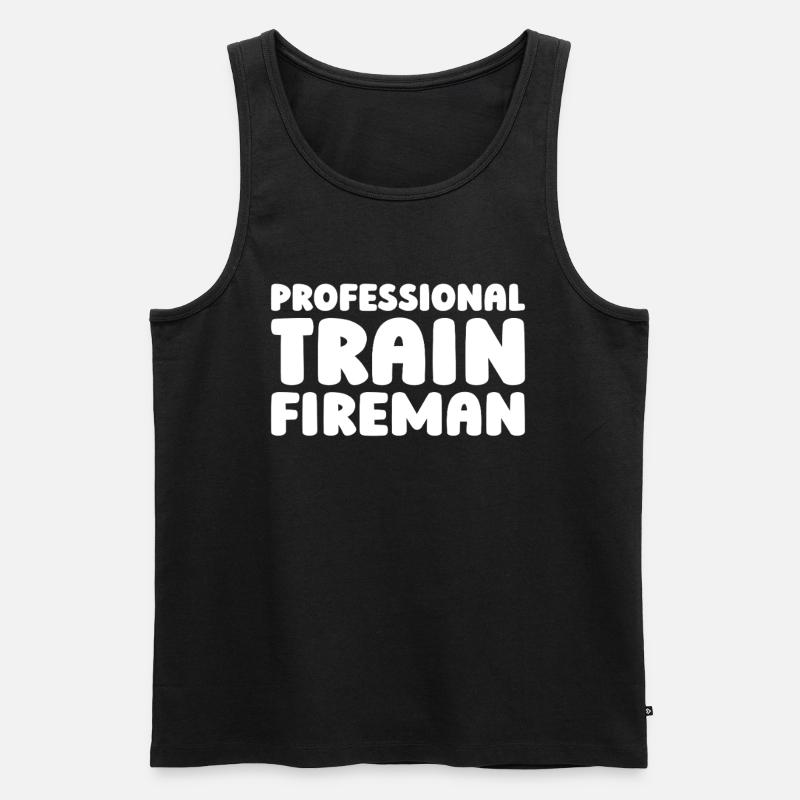 Firefighter Training Training - Men's Premium Organic Tank Top - black