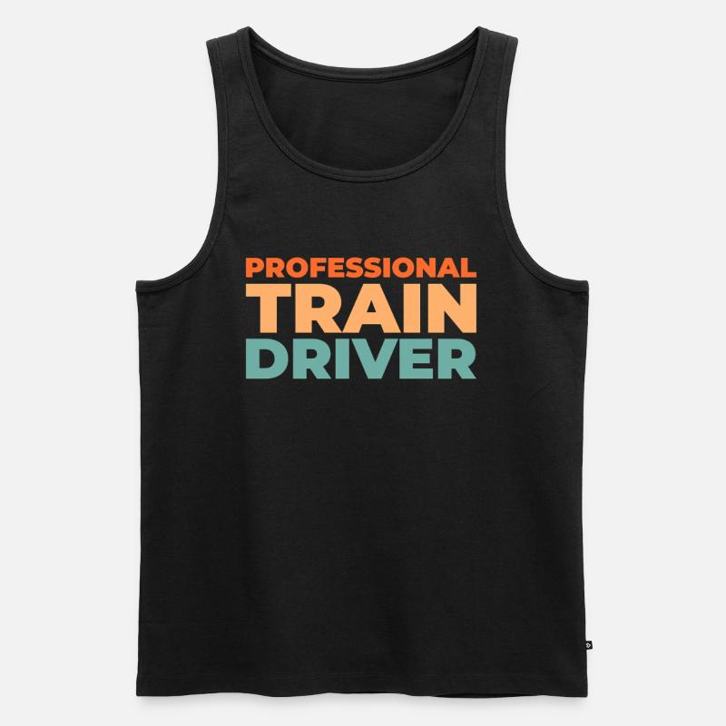 Train driver Train driver - Men's Premium Organic Tank Top - black