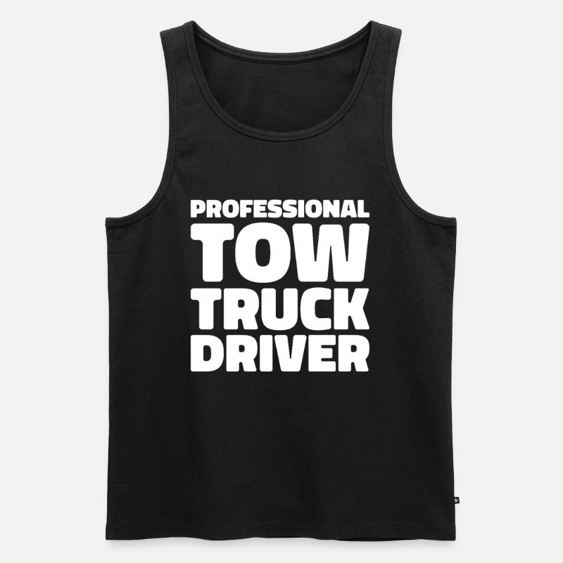 Abschleppdienst Abschlepper - Männer Premium Bio Tank Top - Schwarz