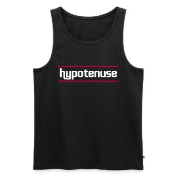 Nerd I Nerdy I Nachhilfe I Wissenschaft I Geschenk - Männer Premium Bio Tank Top - Schwarz - Vorne - AI Model Male 178 light (178cm)