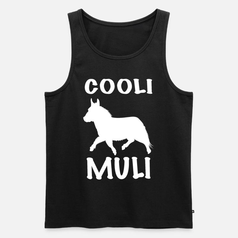 Cooli Muli - Männer Premium Bio Tank Top - Schwarz