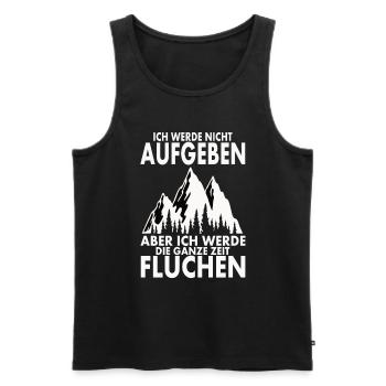 Ich werde nicht aufgeben - Männer Premium Bio Tank Top - Schwarz - Vorne - AI Model Male 178 light (178cm)