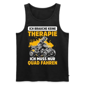 Quadfahrer Geschenkidee Quadfahren Quad ATV - Männer Premium Bio Tank Top - Schwarz - Vorne - AI Model Male 178 light (178cm)