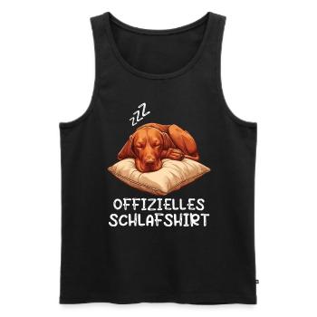 Offizielles Schlafshirt Magyar Vizsla Magyar Hund - Männer Premium Bio Tank Top - Schwarz - Vorne - Michal (187cm)