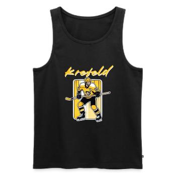 Krefeld Eishockey - Männer Premium Bio Tank Top - Schwarz - Vorne - AI Model Male 178 light (178cm)
