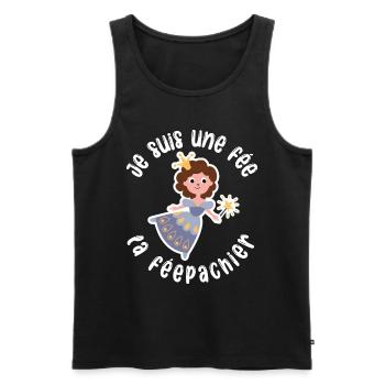 Ich bin eine Fee Die Fee Pachier Fee - Lustiger Humor - Männer Premium Bio Tank Top - Schwarz - Vorne - AI Model Male 178 light (178cm)