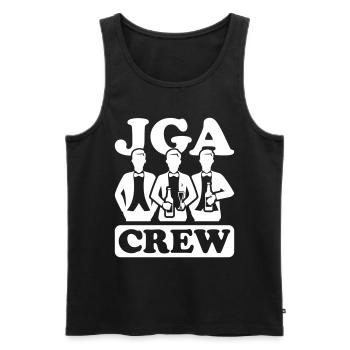Junggesellen Abschied Crew - Männer Premium Bio Tank Top - Schwarz - Vorne - Michal (187cm)