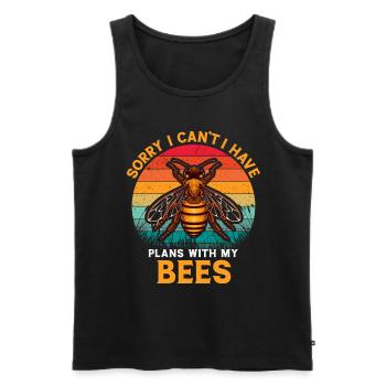 Beekeeping Beekeeping Course Beekeepers' Association Honey Bee Beekeepers - Men's Premium Organic Tank Top - black - Front - AI Model Male 178 light (178cm)