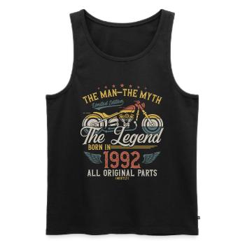 1992 Vintage Man Myth Legend Moto - Débardeur bio Premium Homme - noir - Devant - Michal (187cm)