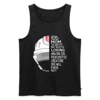 Hockey-Mutter - Männer Premium Bio Tank Top - Schwarz - Vorne - AI Model Male 178 light (178cm)