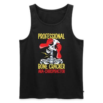 Chiropraktik Physio Chiropraktiker Coole Geschenk - Männer Premium Bio Tank Top - Schwarz - Vorne - Michal (187cm)