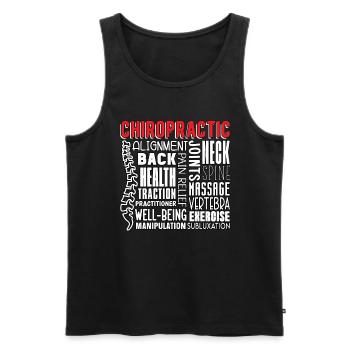 Chiropraktiker Chiropraktik Physio Cool Geschenk - Männer Premium Bio Tank Top - Schwarz - Vorne - Michal (187cm)