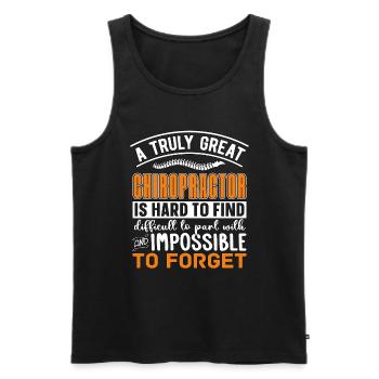 Chiropraktik Physio Chiropraktiker Cool Geschenk - Männer Premium Bio Tank Top - Schwarz - Vorne - Michal (187cm)