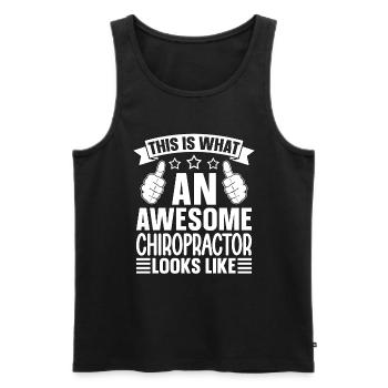 Physio Chiropraktiker Chiropraktik Cool Geschenk - Männer Premium Bio Tank Top - Schwarz - Vorne - Michal (187cm)