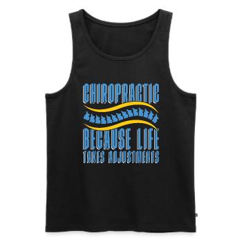 Chiropraktik Physio Chiropraktiker Cool Geschenk - Männer Premium Bio Tank Top - Schwarz - Vorne - Michal (187cm)