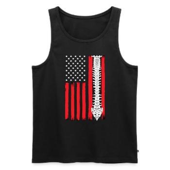 Chiropraktiker Chiropraktik Physio Coole Geschenk - Männer Premium Bio Tank Top - Schwarz - Vorne - Michal (187cm)