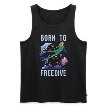 Freitaucher Apnoe Tauchen Freitauchen Geschenk - Männer Premium Bio Tank Top - Schwarz - Vorne - AI Model Male 178 light (178cm)