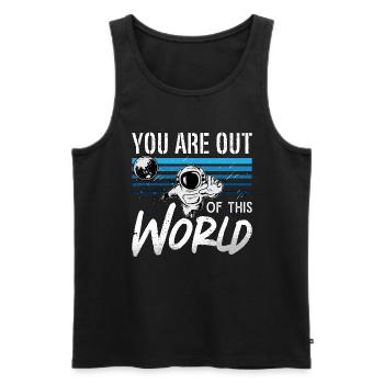 Astronomy You Are Out Of This World Space Stars - Männer Premium Bio Tank Top - Schwarz - Vorne - AI Model Male 178 light (178cm)