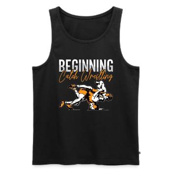 Début Catch Wrestling Wrestler Fight Grappling - Débardeur bio Premium Homme - noir - Devant - Michal (187cm)
